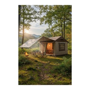 10-12 Kişilik Oxford Kumaş Şişme Çadır | 350x350x250cm | SU GEÇİRMEZ PU3000+MM