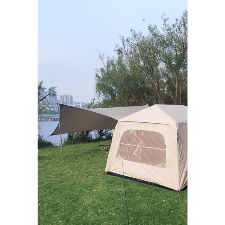 6 Kişilik Şişme Tenteli Yağmura Dayanıklı Kamp Çadırı 250X200X180