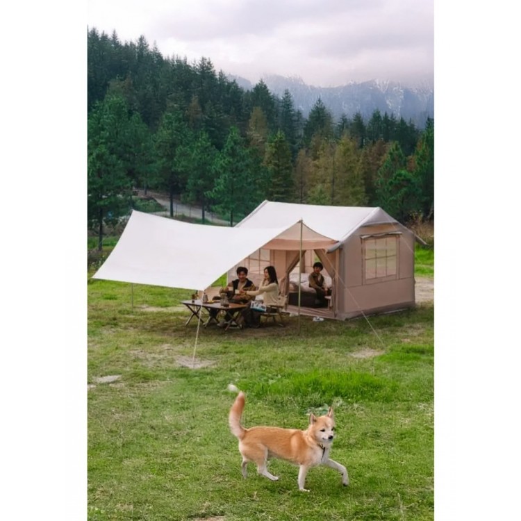 6 Kişilik Şişme Tenteli Yağmura Dayanıklı Kamp Çadırı 250X200X180