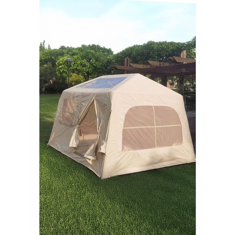 6 Kişilik Şişme Tenteli Yağmura Dayanıklı Kamp Çadırı 250X200X180
