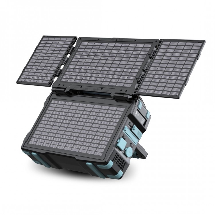 Entegre 30W Güneş Panelli 300W Taşınabilir Güç İstasyonu