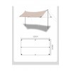 Glamping 500*300CM  Tarp Güneş ve Rüzgar Koruma Tentesi