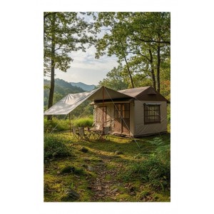 10-12 Kişilik Oxford Kumaş Şişme Çadır | 350x350x250cm | SU GEÇİRMEZ PU3000+MM