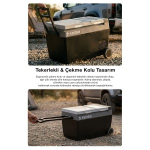 32 L Buz Üreten Çift Bölmeli Araç Buzdolabı