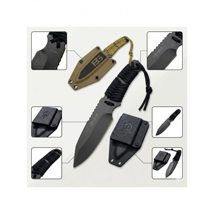 Outdoor Paracord Sarımlı Sabit Namlulu Hayatta Kalma ve Kamp Bıçağı Outdoor Paracord Sarımlı Sabit Namlulu Hayatta Kalma ve Kamp Bıçağı