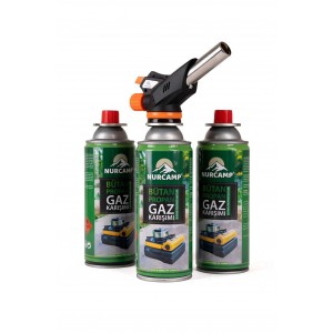 Pürmüz Siboplu Gaz Kartuşu 227 gr 3 Adet Pürmüz Siboplu Gaz Kartuşu 227 gr 3 Adet