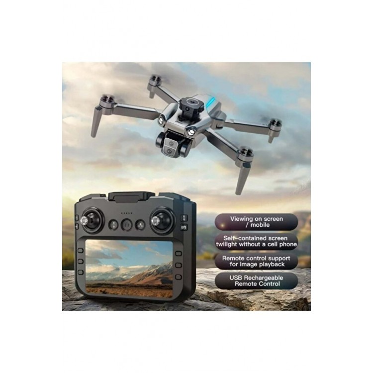 T7 Pro Drone 4K Çift Kameralı GPS WiFi FPV 360° Engel Algılama Katlanabilir Drone