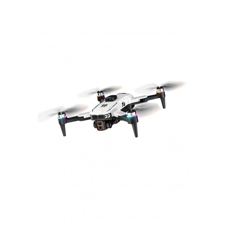 T18 3 Kameralı 4K HD Drone, Engel Sensörlü Katlanabilir Akıllı Drone, Optical Flow
